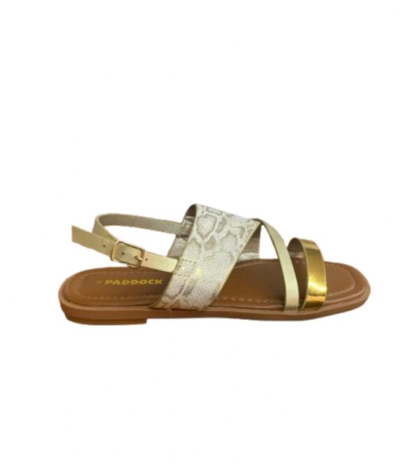 Sandalia Paddock Avola Dama Dorado