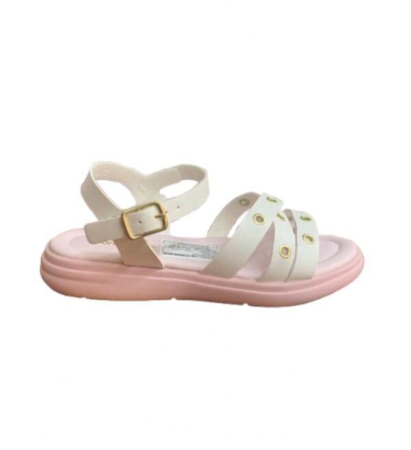 Sandalia World Colors Belle Blanco/rosa 377002 Niña