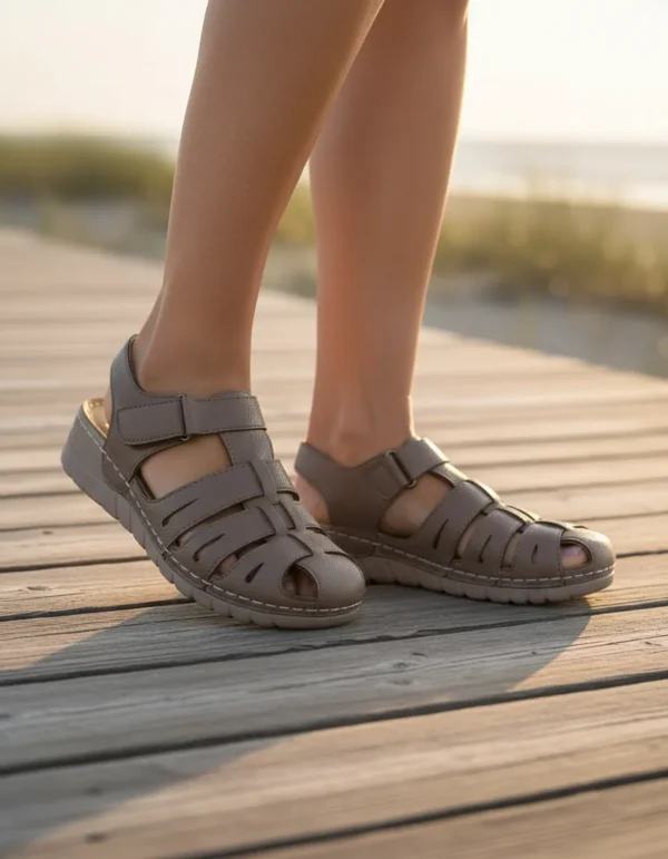 Sandalia Pullman Franciscana Dama Marron Pu234