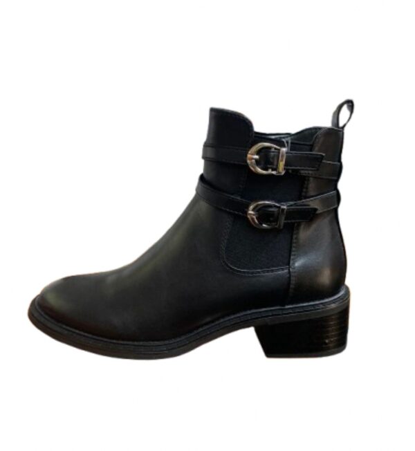Bota Eys Dos Hebillas Dama Negro